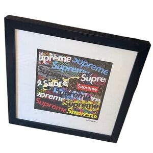 Limited edition 366/1200 signed Fairchild Paris Supreme 16x16” framed Art